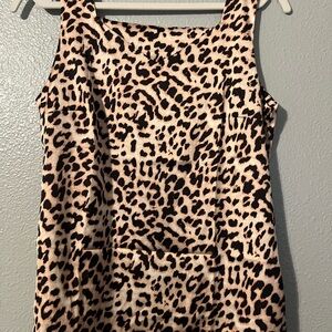 Leopard Print Sleeveless Top